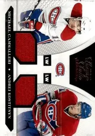 2010-11 Panini Luxury Suite #86 - Michael Cammalleri - Andrei Kostitsyn MEM, SN599 - Montreal Canadiens - Montreal Canadiens