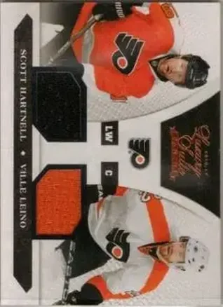 2010-11 Panini Luxury Suite #91 - Scott Hartnell - Ville Leino MEM, SN599 - Philadelphia Flyers - Philadelphia Flyers