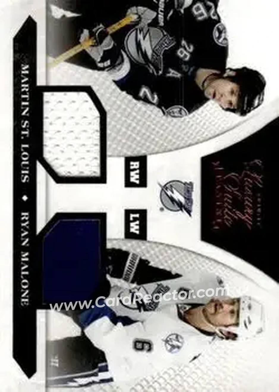 2010-11 Panini Luxury Suite #94 - Ryan Malone - Martin St. Louis MEM, SN599 - Tampa Bay Lightning - Tampa Bay Lightning - Front