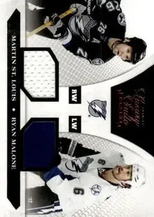 2010-11 Panini Luxury Suite #94 - Ryan Malone - Martin St. Louis MEM, SN599 - Tampa Bay Lightning - Tampa Bay Lightning