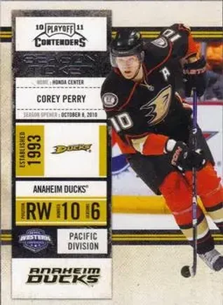 2010-11 Playoff Contenders #1 - Corey Perry - Anaheim Ducks