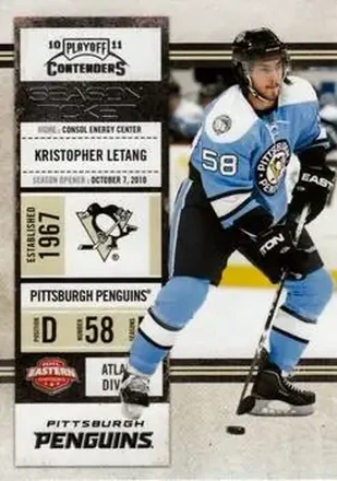 2010-11 Playoff Contenders #15 - Kris Letang - Pittsburgh Penguins