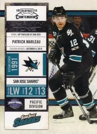 2010-11 Playoff Contenders #16 - Patrick Marleau - San Jose Sharks
