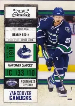 2010-11 Playoff Contenders #20 - Henrik Sedin - Vancouver Canucks