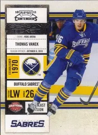 2010-11 Playoff Contenders #23 - Thomas Vanek - Buffalo Sabres