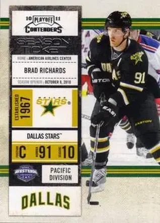 2010-11 Playoff Contenders #26 - Brad Richards - Dallas Stars