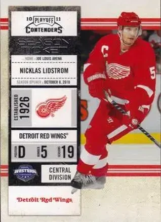 2010-11 Playoff Contenders #27 - Nicklas Lidstrom - Detroit Red Wings