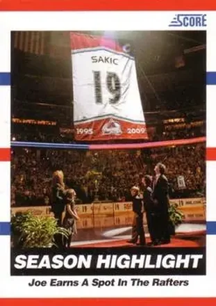 2010-11 Score #1 - Joe Sakic - Colorado Avalanche