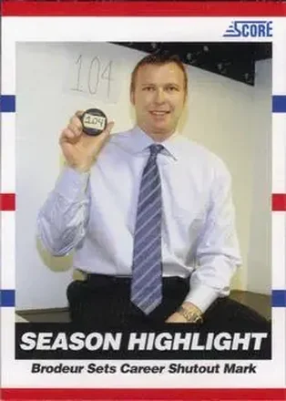 2010-11 Score #11 - Martin Brodeur - New Jersey Devils
