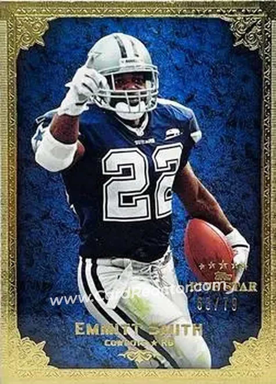 2010 Topps Five Star #144 - Emmitt Smith - Dallas Cowboys - Front