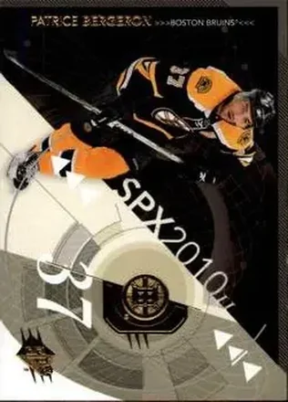 2010-11 SPx #9 - Patrice Bergeron - Boston Bruins