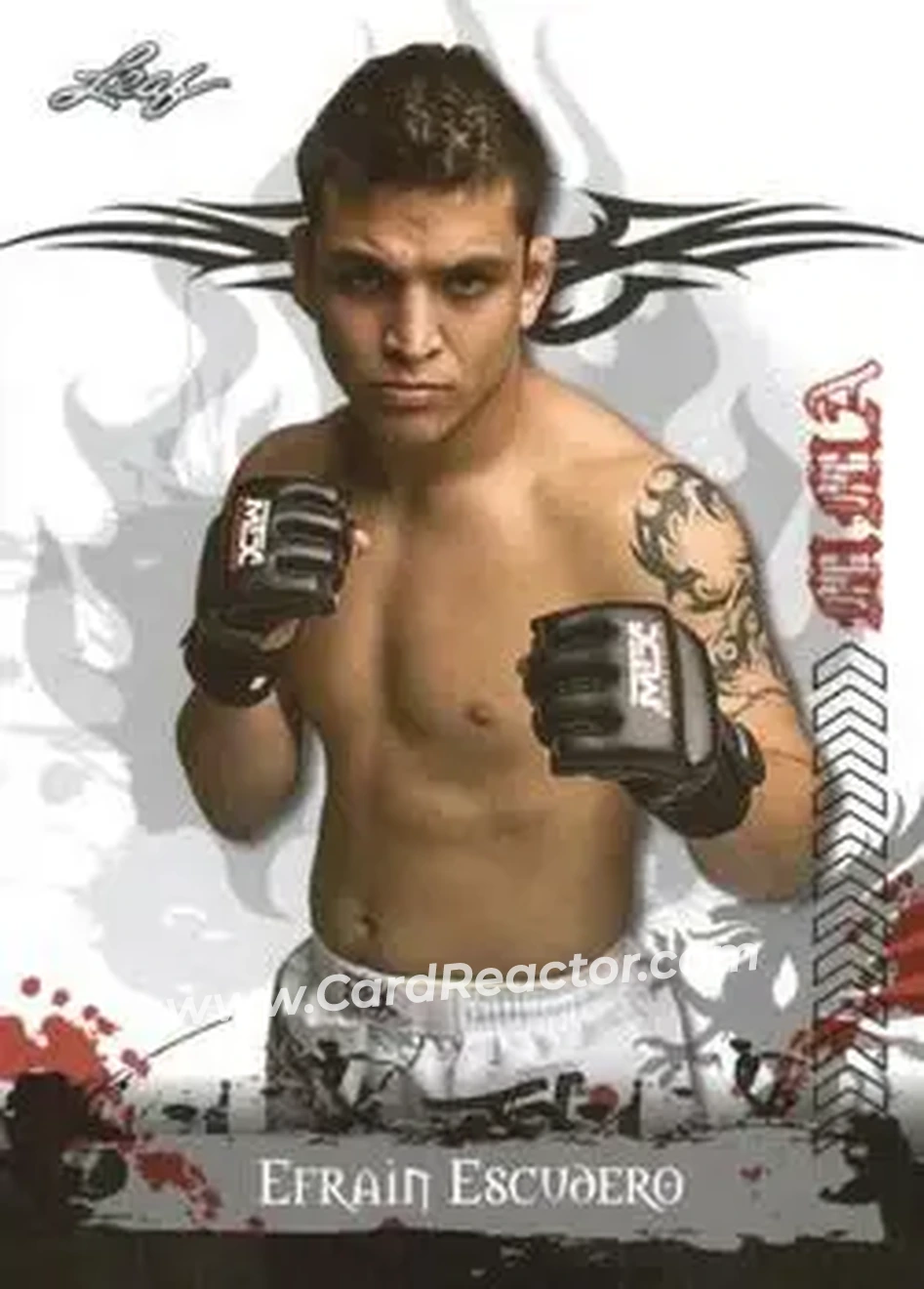 2010 Leaf MMA #12 - Efrain Escudero - Front