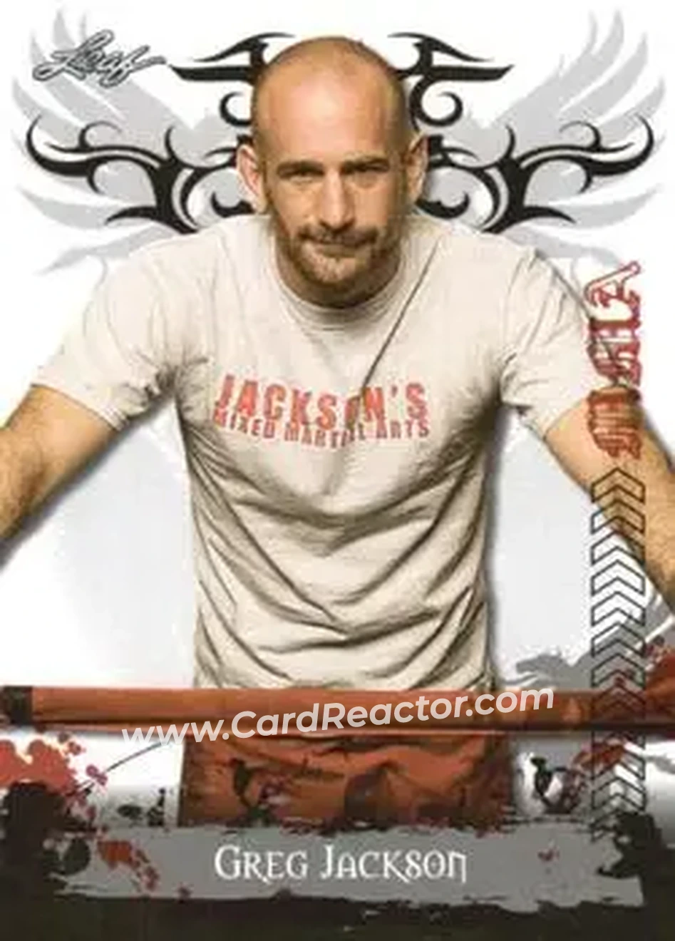 2010 Leaf MMA #13 - Greg Jackson - Front