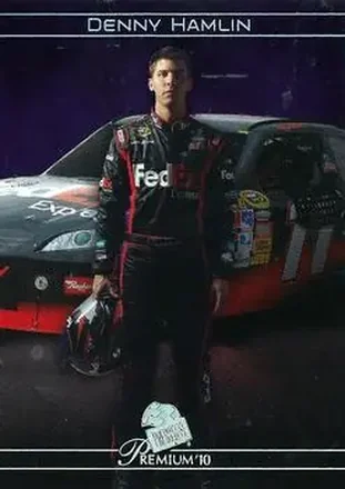 2010 Press Pass Premium #4 - Denny Hamlin - Joe Gibbs Racing
