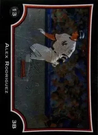 2009 Bowman Chrome #3 - Alex Rodriguez - New York Yankees