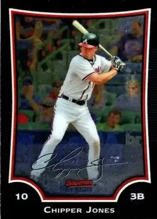 2009 Bowman Chrome #9 - Chipper Jones - Atlanta Braves