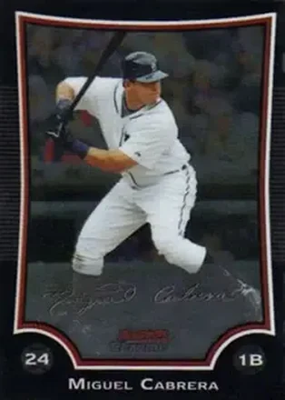 2009 Bowman Chrome #18 - Miguel Cabrera - Detroit Tigers