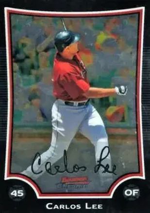 2009 Bowman Chrome #23 - Carlos Lee - Houston Astros