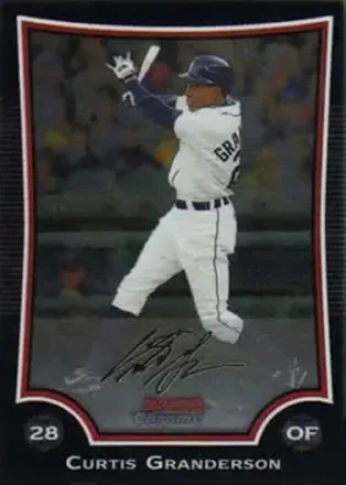 2009 Bowman Chrome #26 - Curtis Granderson - Detroit Tigers