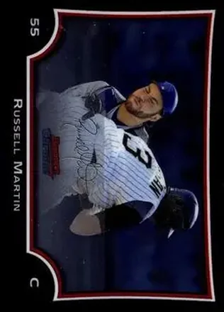 2009 Bowman Chrome #29 - Russell Martin - Los Angeles Dodgers