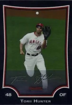 2009 Bowman Chrome #30 - Torii Hunter - Los Angeles Angels