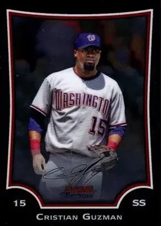 2009 Bowman Chrome #33 - Cristian Guzman - Washington Nationals