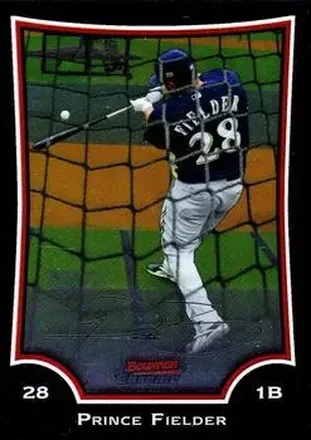 2009 Bowman Chrome #40 - Prince Fielder - Milwaukee Brewers