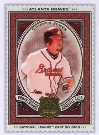 2009 SP Legendary Cuts #10 - Chipper Jones - Atlanta Braves