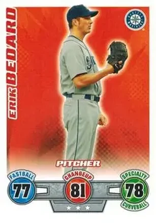 2009 Topps Attax #NNO - Erik Bedard - Seattle Mariners