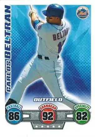 2009 Topps Attax #NNO - Carlos Beltran - New York Mets