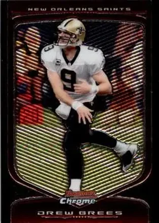2009 Bowman Chrome #1 - Drew Brees - New Orleans Saints