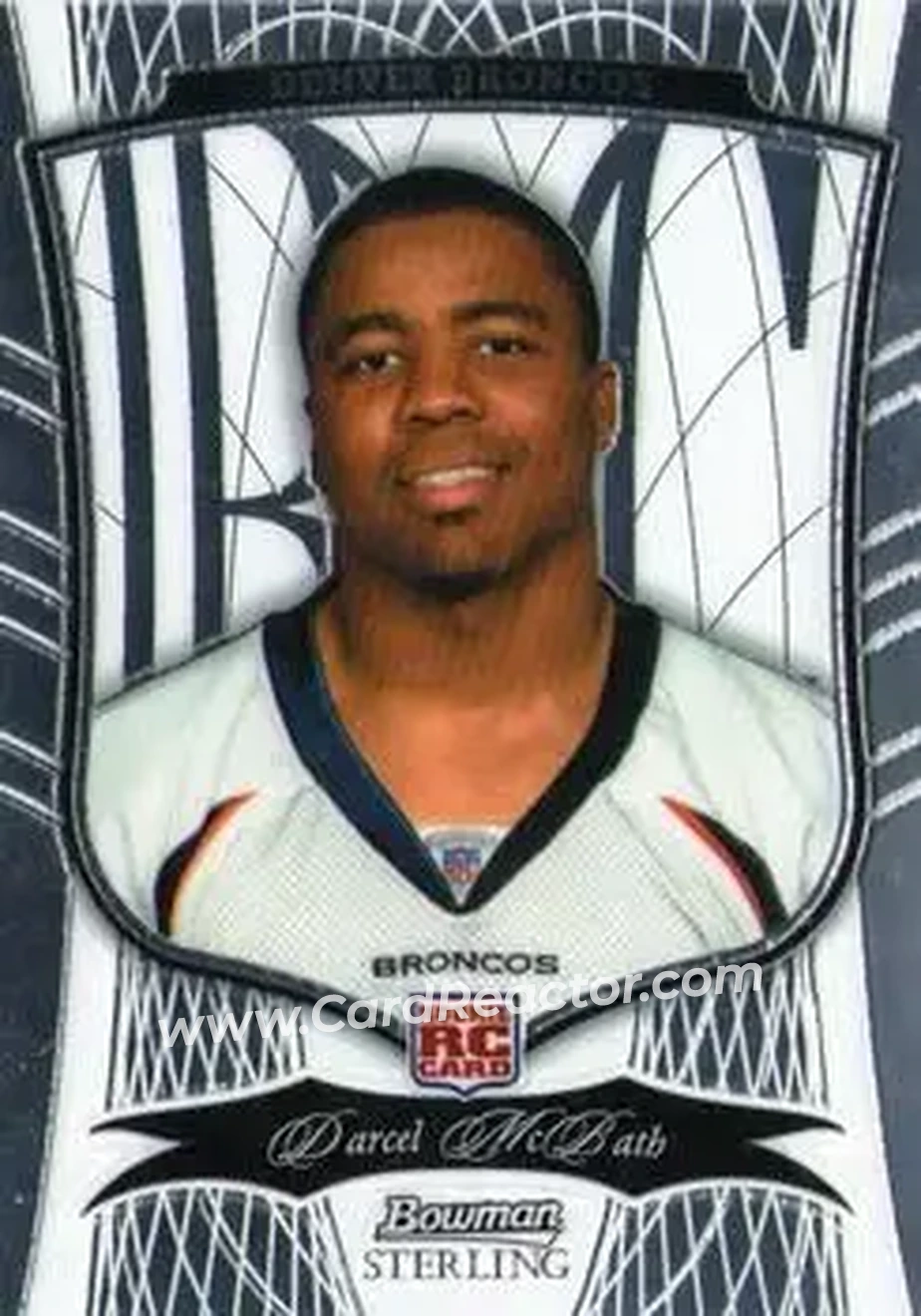 2009 Bowman Sterling #36 - Darcel McBath - Denver Broncos - Front