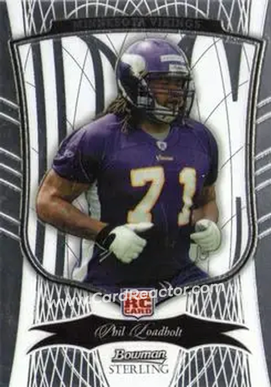 2009 Bowman Sterling #49 - Phil Loadholt - Minnesota Vikings - Front