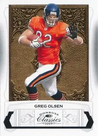 2009 Donruss Classics #17 - Greg Olsen - Chicago Bears