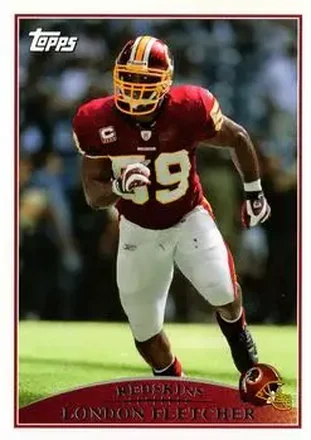 2009 Topps #17 - London Fletcher - Washington Redskins