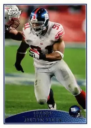 2009 Topps #23 - Justin Tuck - New York Giants