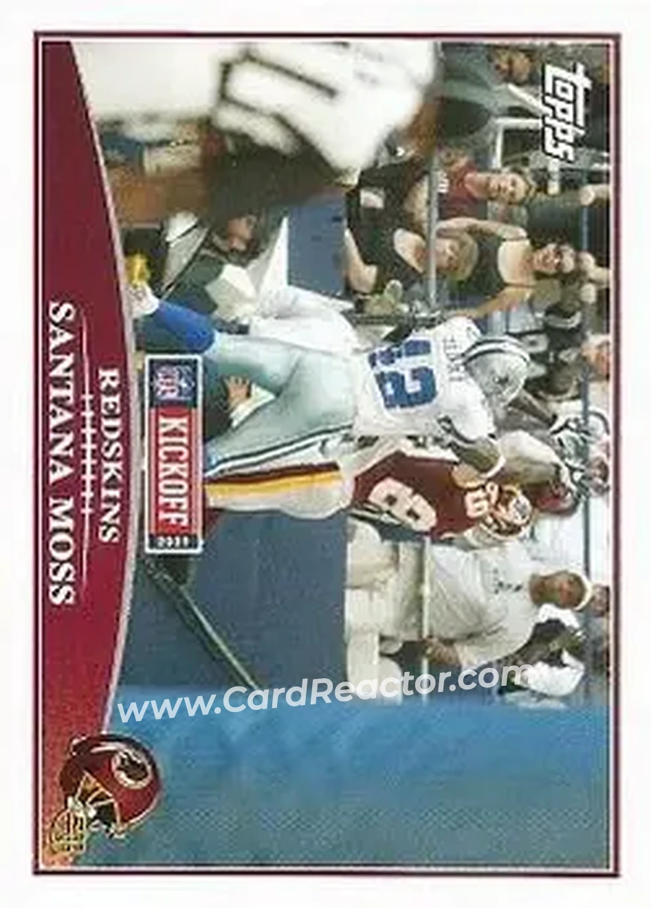 2009 Topps Kickoff #28 - Santana Moss - Washington Redskins - Front
