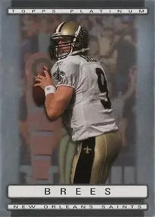 2009 Topps Platinum #1 - Drew Brees - New Orleans Saints