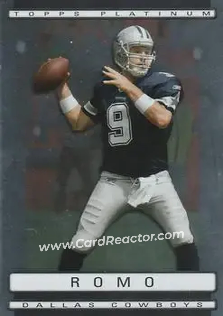 2009 Topps Platinum #11 - Tony Romo - Dallas Cowboys - Front 2009 Topps Platinum #11 - Tony Romo - Dallas Cowboys - Front
