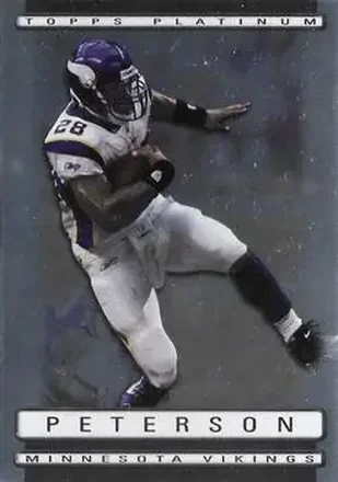 2009 Topps Platinum #19 - Adrian Peterson - Minnesota Vikings