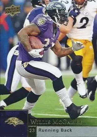 2009 Upper Deck #15 - Willis McGahee - Baltimore Ravens