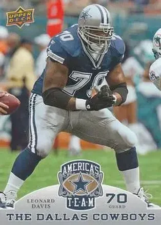 2009 Upper Deck America's Team #11 - Leonard Davis - Dallas Cowboys