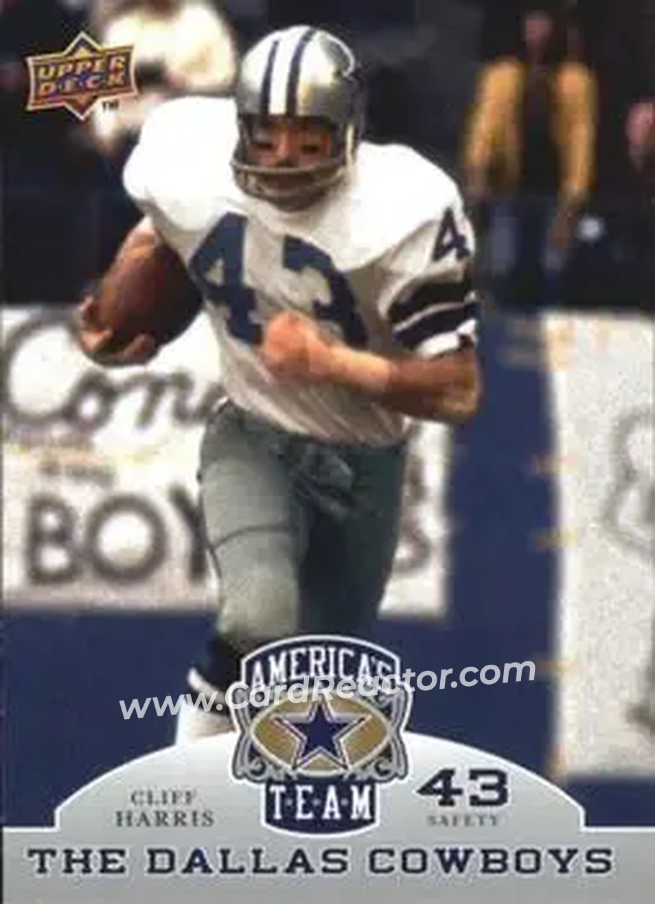 2009 Upper Deck America's Team #16 - Cliff Harris - Dallas Cowboys - Front