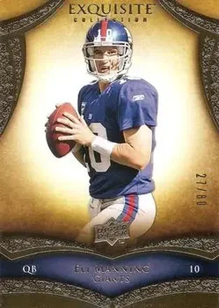 2009 Upper Deck Exquisite Collection #2 - Eli Manning - New York Giants