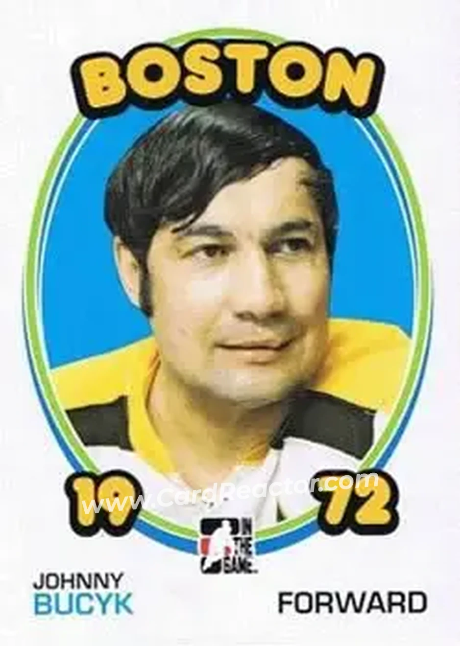 2009-10 In The Game 1972 The Year In Hockey #2 - Johnny Bucyk - Boston Bruins - Front
