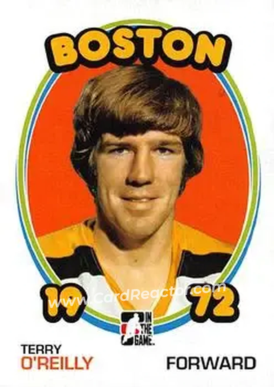 2009-10 In The Game 1972 The Year In Hockey #5 - Terry O'Reilly - Boston Bruins - Front
