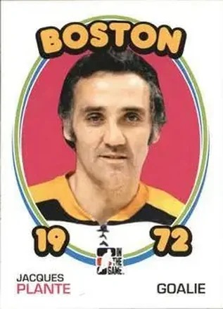 2009-10 In The Game 1972 The Year In Hockey #8 - Jacques Plante - Boston Bruins