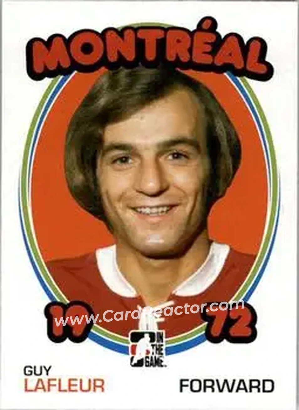 2009-10 In The Game 1972 The Year In Hockey #13 - Guy Lafleur - Montreal Canadiens - Front