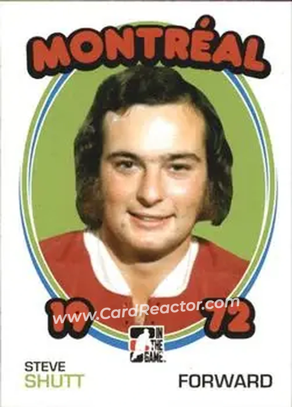 2009-10 In The Game 1972 The Year In Hockey #19 - Steve Shutt - Montreal Canadiens - Front