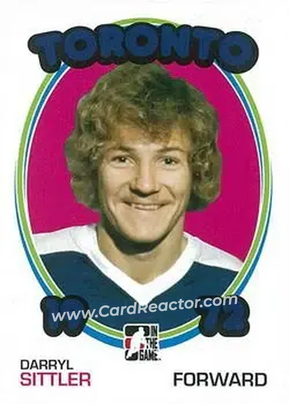 2009-10 In The Game 1972 The Year In Hockey #20 - Darryl Sittler - Toronto Maple Leafs - Front